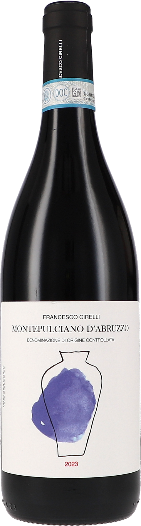 Weinflasche Cirelli Montepulciano d'Abruzzo DOC Amphora BIO, Rotwein aus den Abruzzen