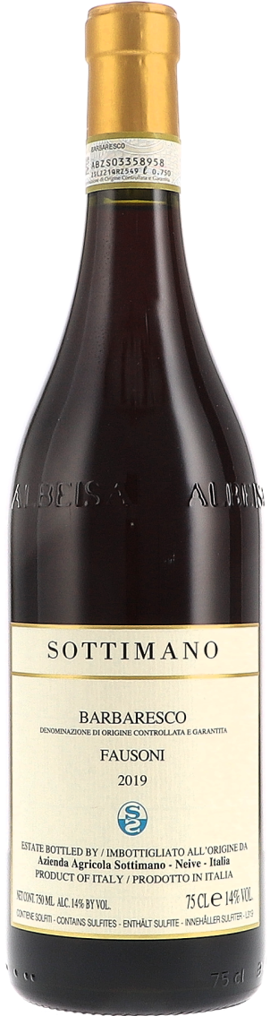 Weinflasche Sottimano Fausoni, Barbaresco DOCG, Rotwein aus dem Piemont