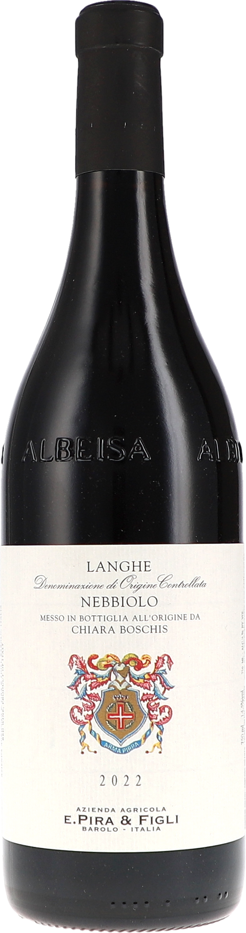 Weinflasche Chiara Boschis, E.Pira & Figli Langhe Nebbiolo DOC, Rotwein aus dem Piemont