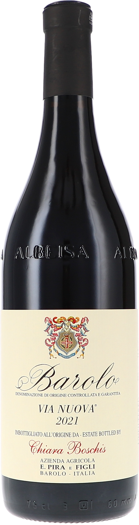 Weinflasche Chiara Boschis, E.Pira & Figli Barolo Via Nuova DOCG BIO, Rotwein aus dem Piemont