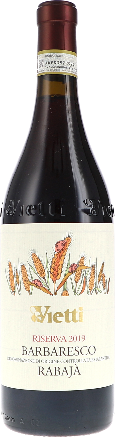 Weinflasche Vietti Barbaresco DOCG Rabajà Riserva, Rotwein aus dem Piemont
