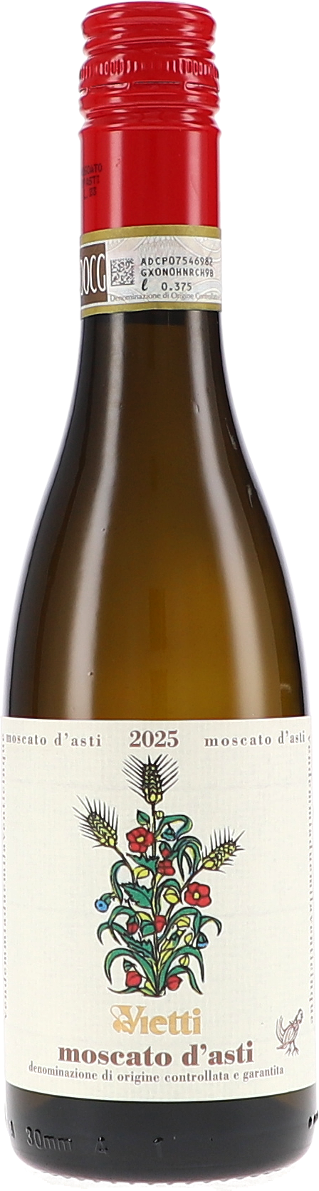 Weinflasche Vietti Moscato d'Asti DOCG, Weißwein aus dem Piemont
