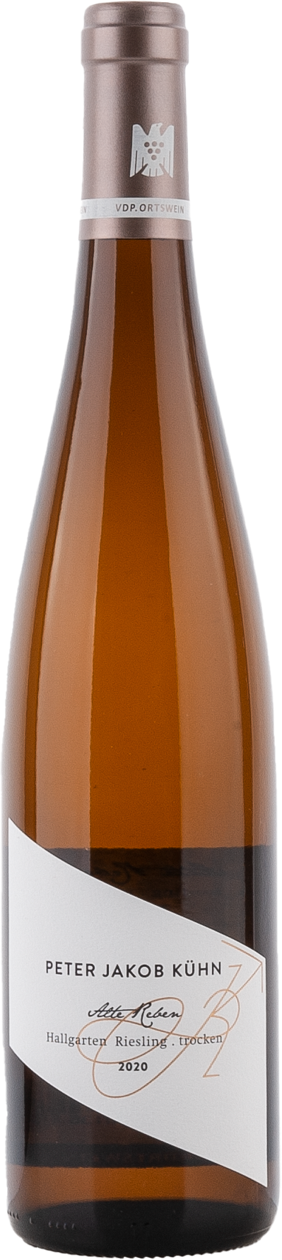 Weinflasche Peter Jakob Kühn Riesling Hallgarten Alte Reben BIO, Weißwein aus dem Rheingau