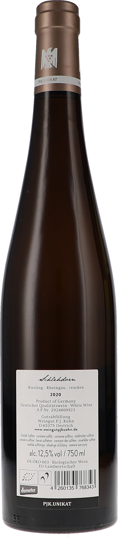 Peter Jakob Kühn Riesling Schlehdorn PJK.Unikat 2020 BIO