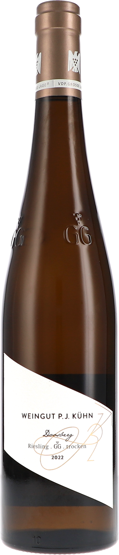 Weinflasche Peter Jakob Kühn Riesling Doosberg Grosses Gewächs BIO, Weißwein aus dem Rheingau