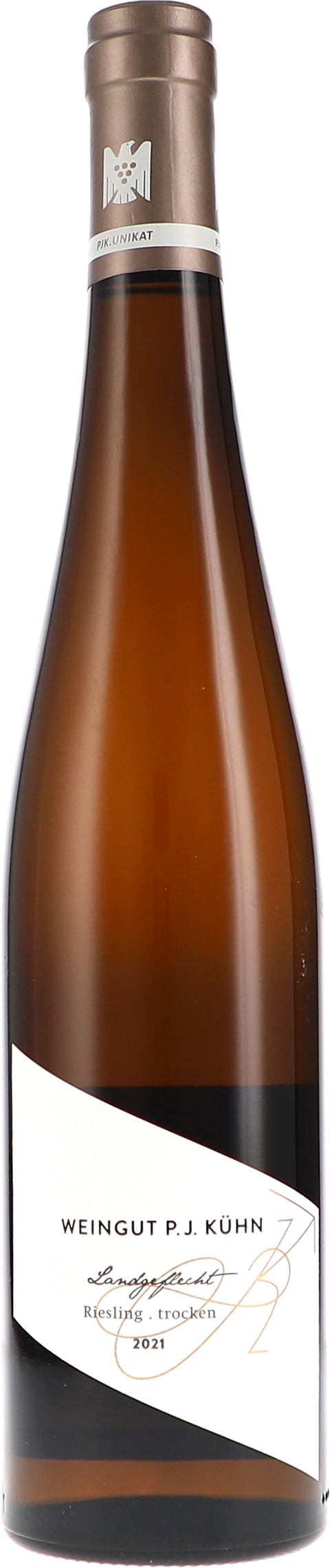 Weinflasche Peter Jakob Kühn Riesling Landgeflecht PJK.Unikat BIO, Weißwein aus dem Rheingau