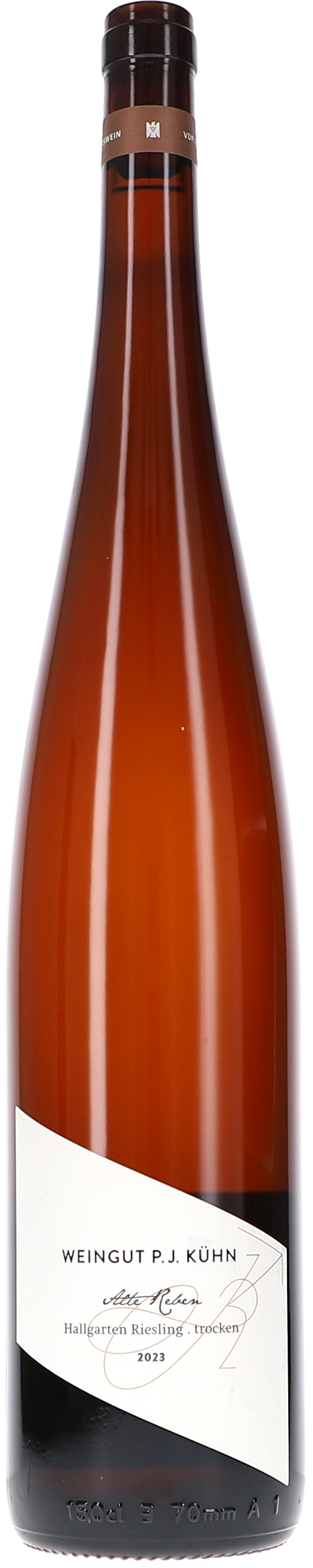 Weinflasche Peter Jakob Kühn Riesling Hallgarten Alte Reben BIO, Weißwein aus dem Rheingau