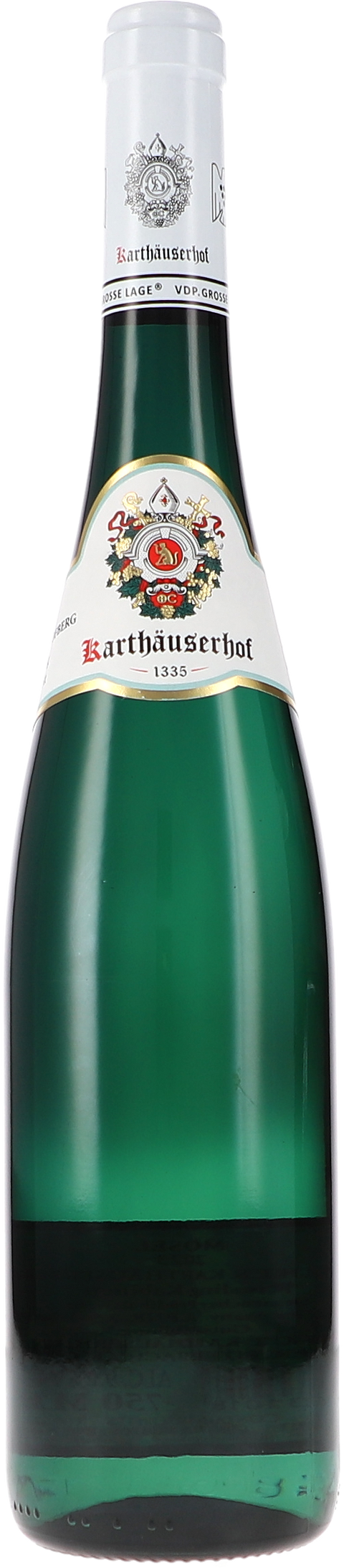 Weinflasche Karthäuserhof Riesling Karthäuserhofberg Kabinett VDP Grosse Lage, Weißwein von der Mosel