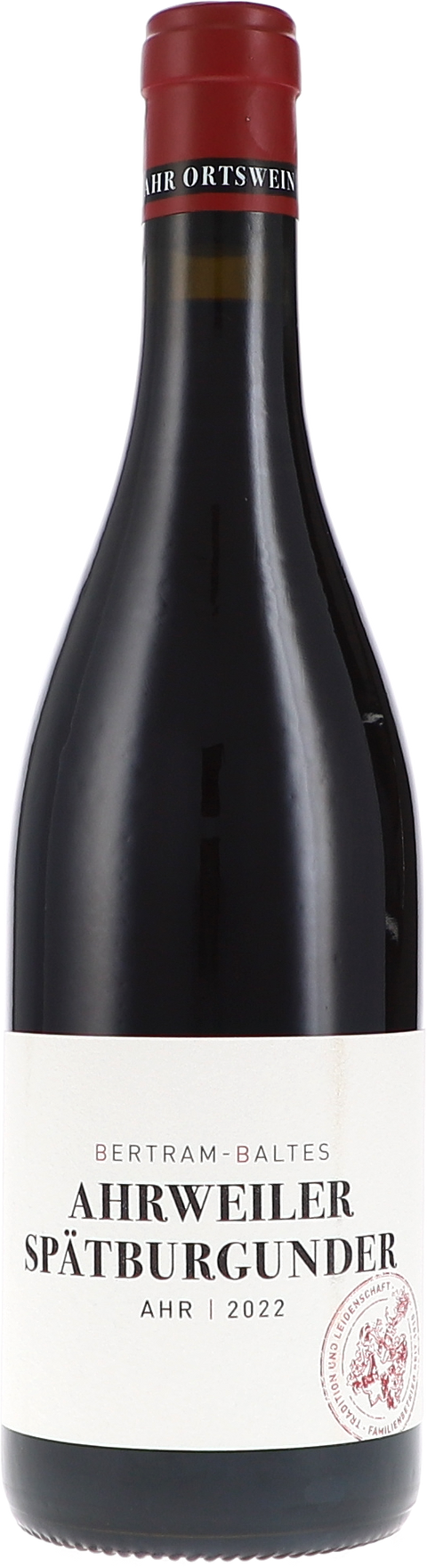 Weinflasche Bertram-Baltes Ahrweiler Spätburgunder, Rotwein von der Ahr