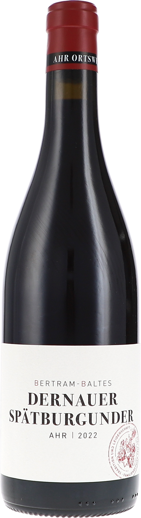 Weinflasche Bertram-Baltes Dernauer Spätburgunder, Rotwein von der Ahr