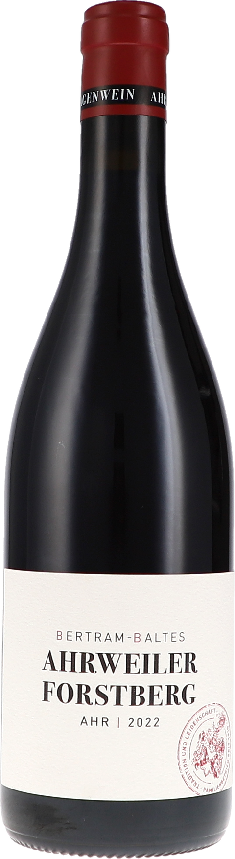 Weinflasche Bertram-Baltes Ahrweiler Forstberg BIO, Rotwein von der Ahr