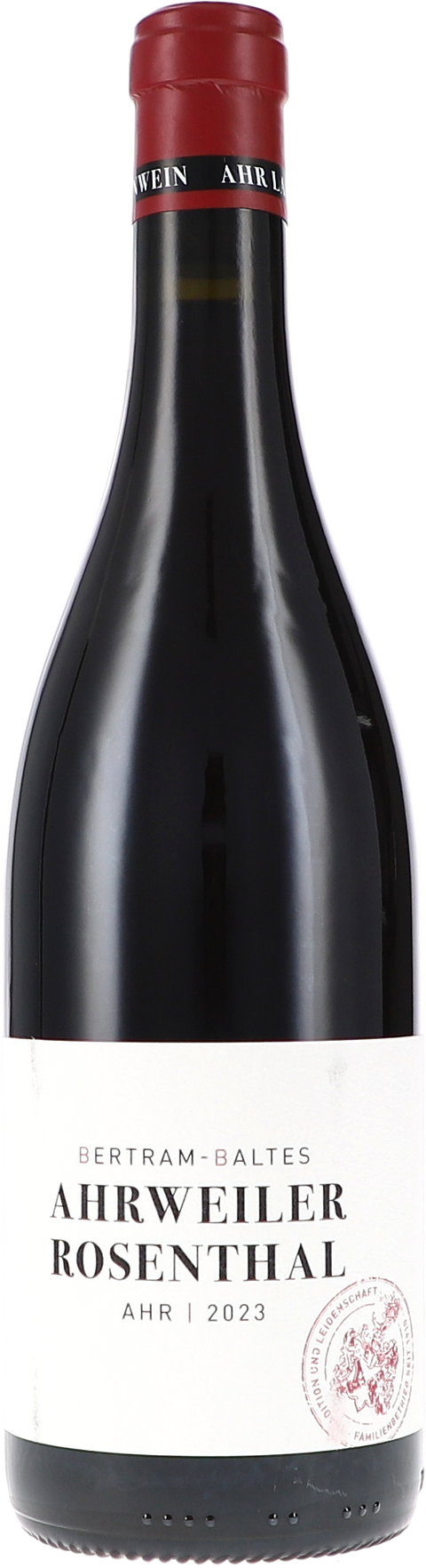 Weinflasche Bertram-Baltes Ahrweiler Rosenthal BIO, Rotwein von der Ahr