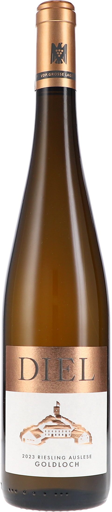 Weinflasche Diel Goldloch Riesling Auslese Grosse Lage, Weißwein von der Nahe