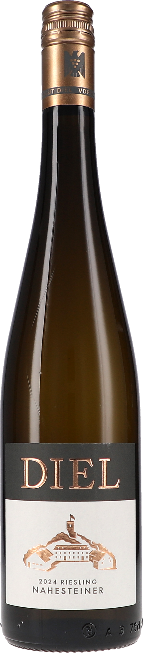 Weinflasche Diel Nahesteiner Riesling trocken, Weißwein von der Nahe
