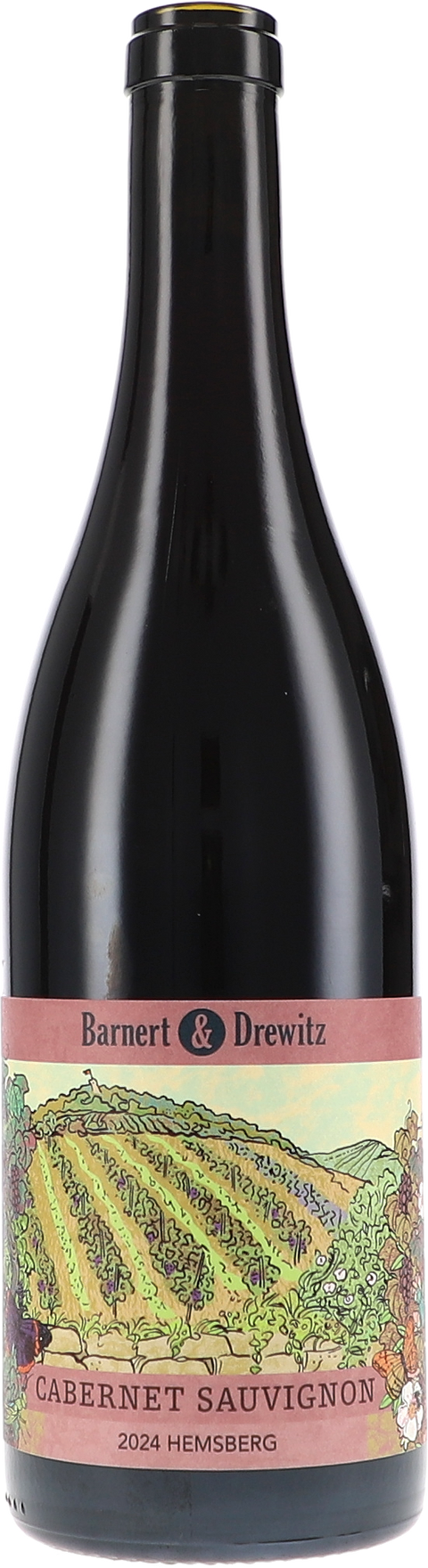 Weinflasche Barnert & Drewitz Cabernet Sauvignon trocken, Rotwein von der Hessischen Bergstraße