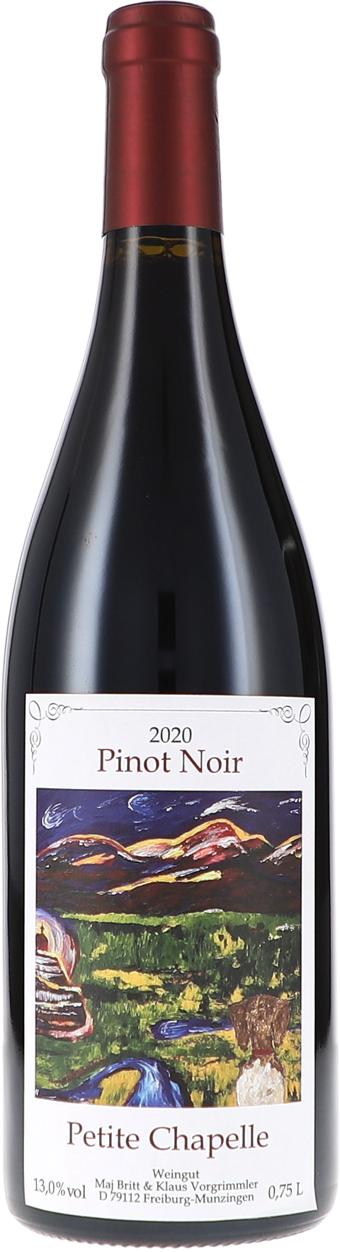Weinflasche Klaus Vorgrimmler Petite Chapelle Pinot Noir BIO, Rotwein aus Baden