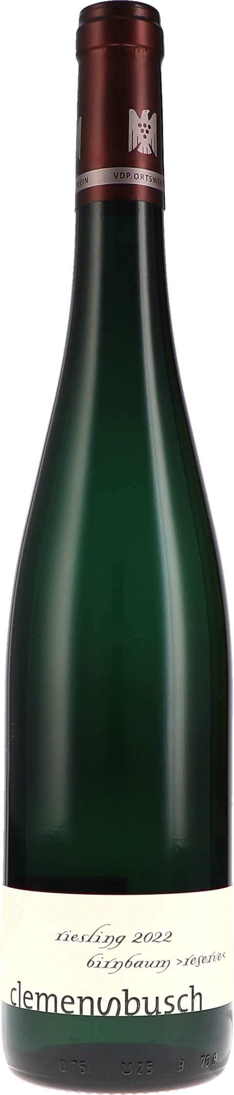 Weinflasche Clemens Busch Riesling Birnbaum Reserve, Fass 63 BIO, Weißwein von der Mosel