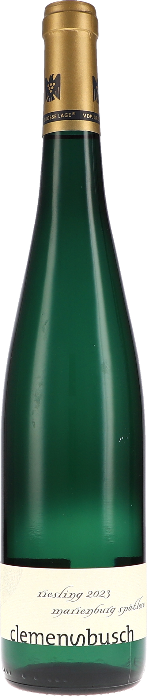Weinflasche Clemens Busch Riesling Marienburg Spätlese Goldkapsel VDP Grosse Lage BIO, Weißwein von der Mosel