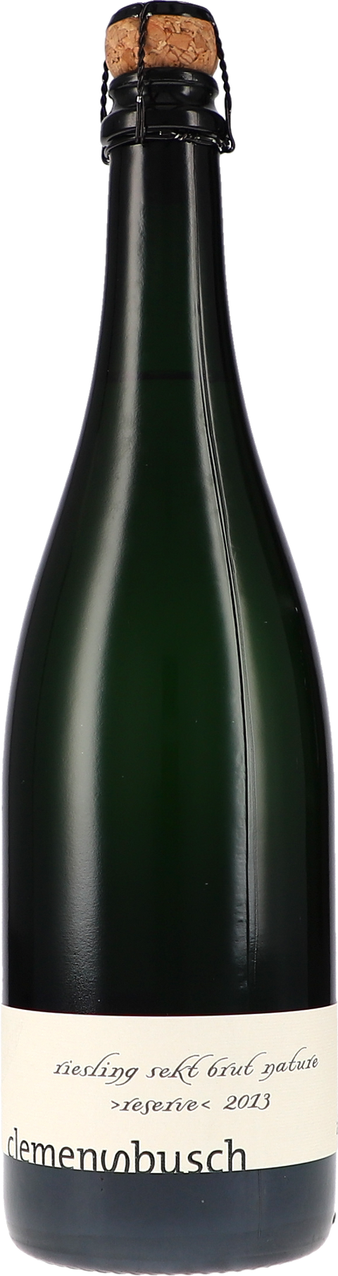 Weinflasche Clemens Busch Riesling Sekt Brut Nature Reserve BIO, Schaumwein von der Mosel