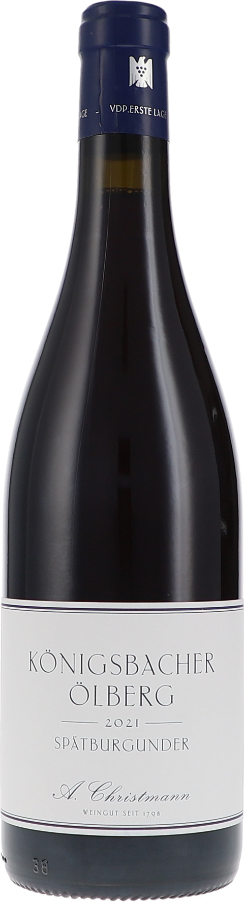 Weinflasche Christmann Königsbacher Ölberg Spätburgunder VDP Erste Lage BIO, Rotwein aus der Pfalz