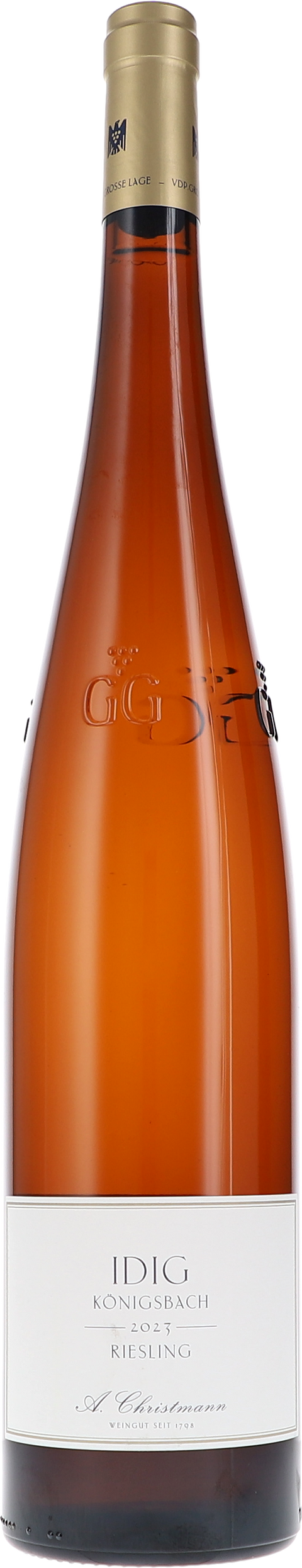 Weinflasche Christmann IDIG Königsbach Riesling Grosses Gewächs BIO, Weißwein aus der Pfalz