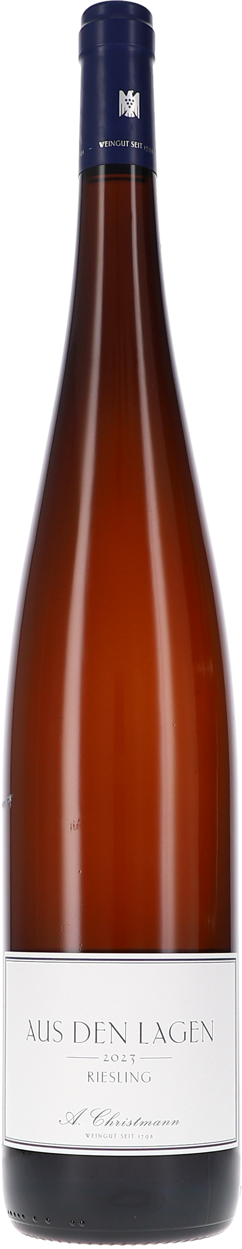 Weinflasche Christmann „Aus den Lagen“ Riesling BIO, Weißwein aus der Pfalz