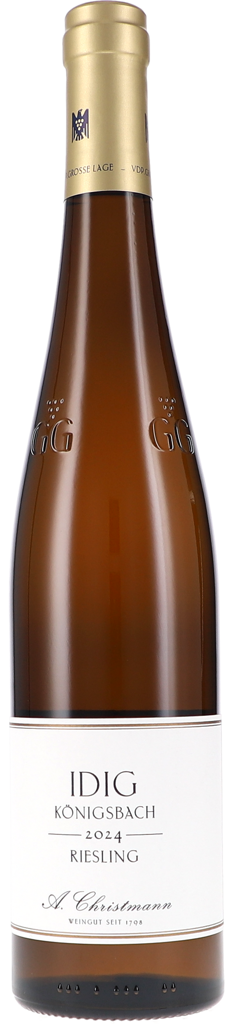 Weinflasche Christmann IDIG Königsbach Riesling Grosses Gewächs BIO, Weißwein aus der Pfalz