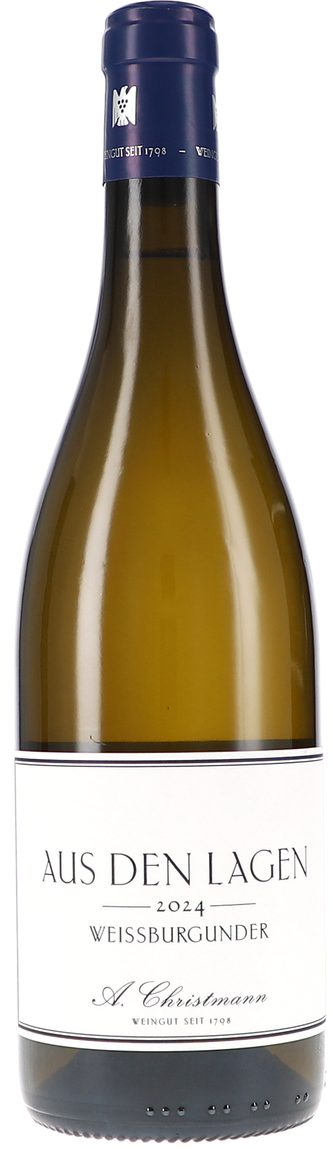 Weinflasche Christmann „Aus den Lagen“ Weissburgunder BIO, Weißwein aus der Pfalz