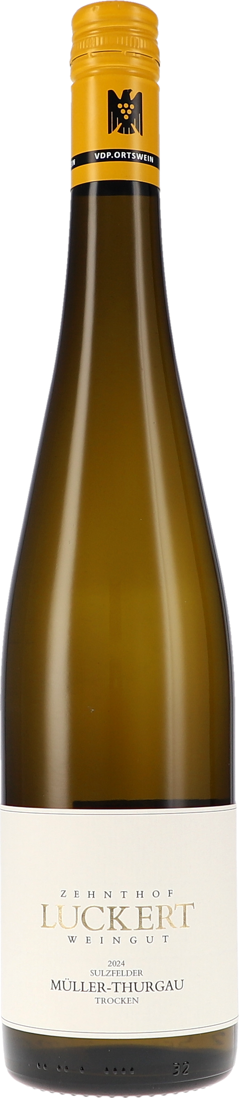 Weinflasche Luckert Zehnthof Sulzfelder Müller-Thurgau trocken BIO, Weißwein aus Franken