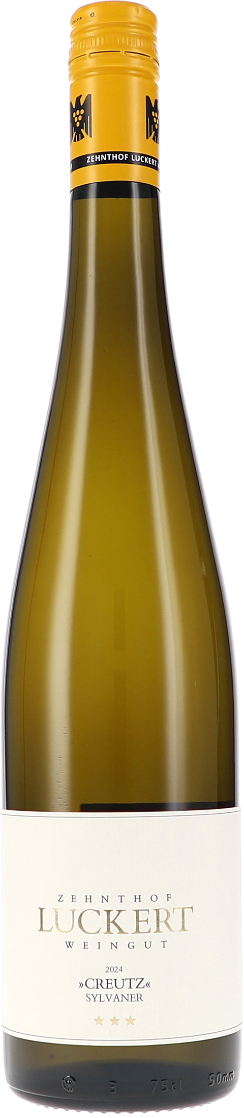 Weinflasche Luckert Zehnthof Creutz Silvaner, wurzelecht BIO, Weißwein aus Franken