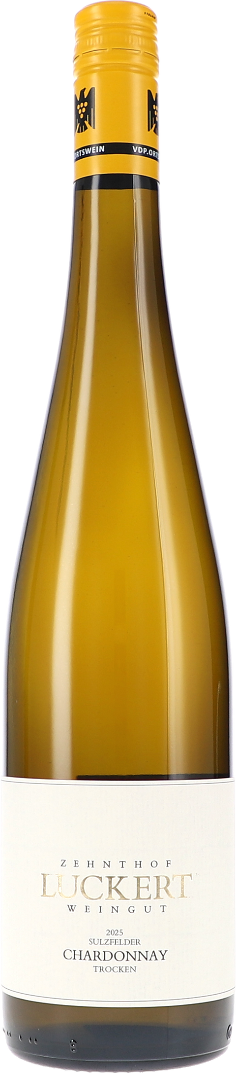 Weinflasche Luckert Zehnthof Sulzfelder Chardonnay trocken BIO, Weißwein aus Franken