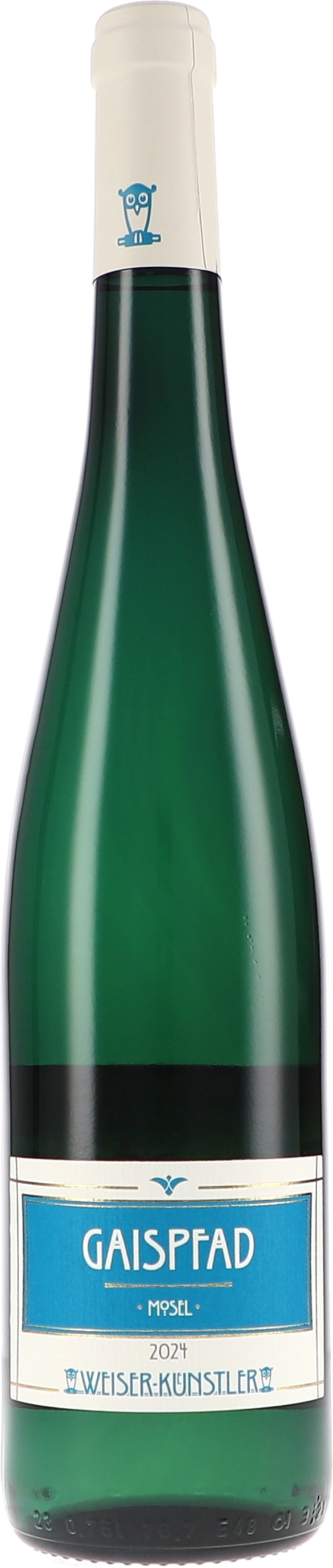 Weinflasche Weiser-Künstler Riesling Gaispfad BIO, Weißwein von der Mosel