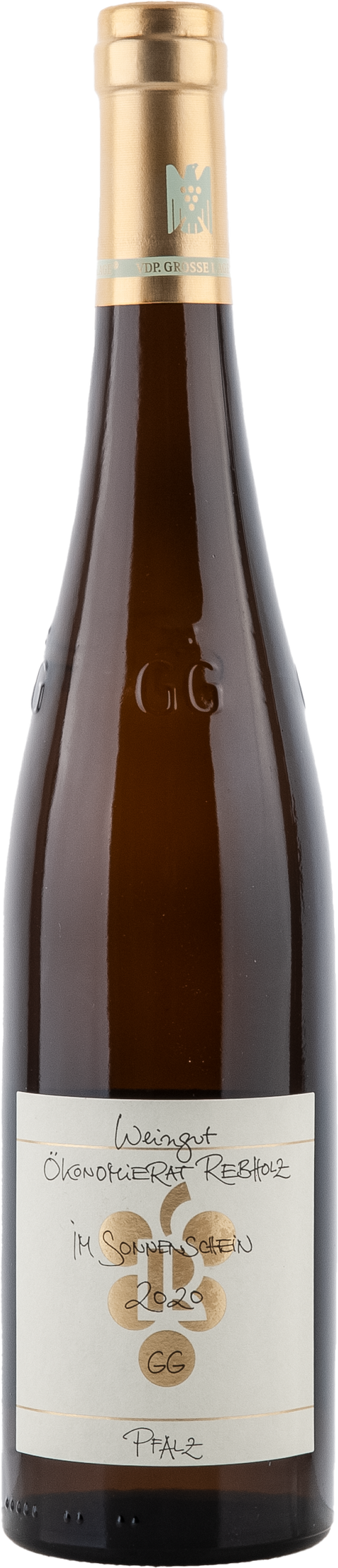 Weinflasche Ökonomierat Rebholz Riesling „Im Sonnenschein“ GG BIO, Weißwein aus der Pfalz