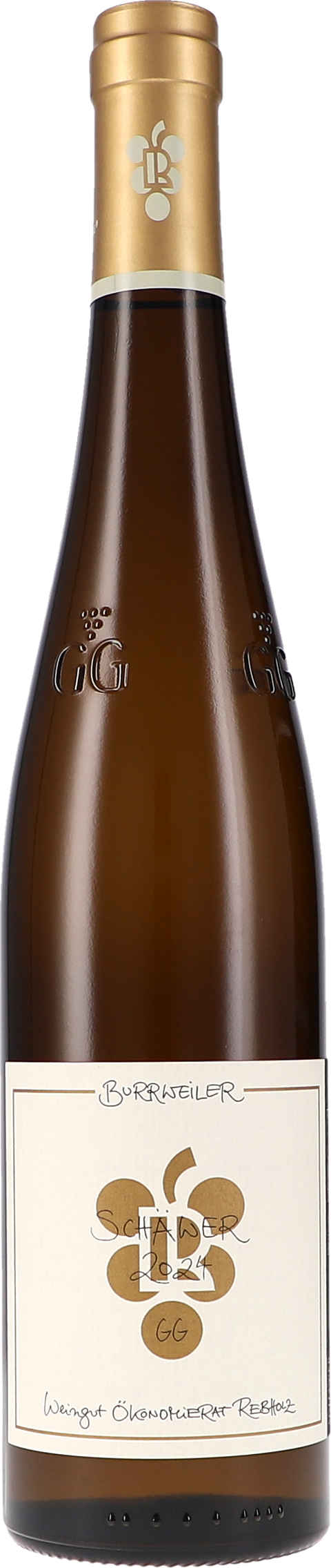 Weinflasche Ökonomierat Rebholz Riesling Schäwer GG BIO, Weißwein aus der Pfalz