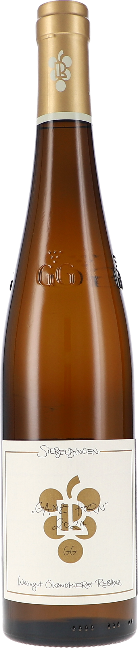Weinflasche Ökonomierat Rebholz Riesling „Ganz Horn“ GG BIO, Weißwein aus der Pfalz