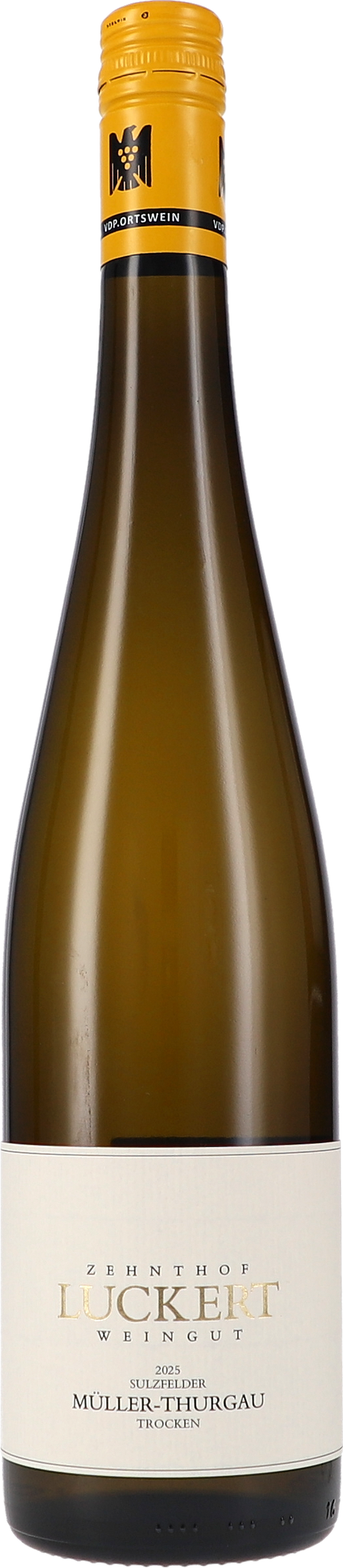 Weinflasche Luckert Zehnthof Sulzfelder Müller-Thurgau trocken BIO, Weißwein aus Franken