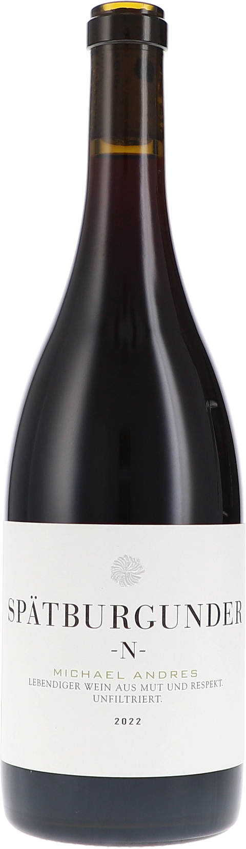 Weinflasche Michael Andres Spätburgunder -N- BIO, Rotwein aus der Pfalz