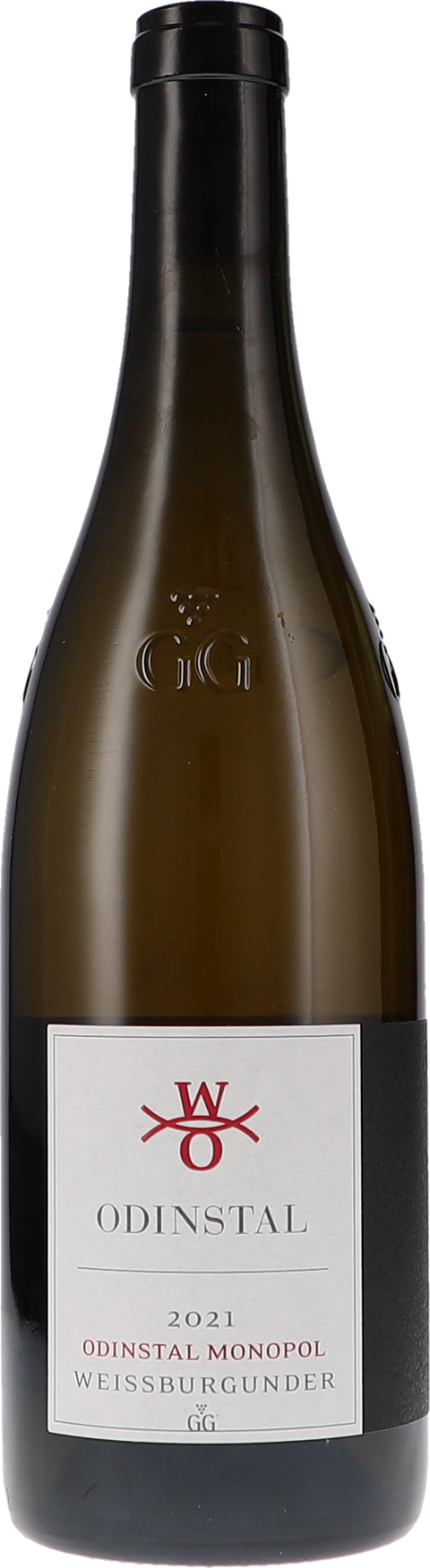 Weinflasche Odinstal Weissburgunder GG, Monopol BIO, Weißwein aus der Pfalz