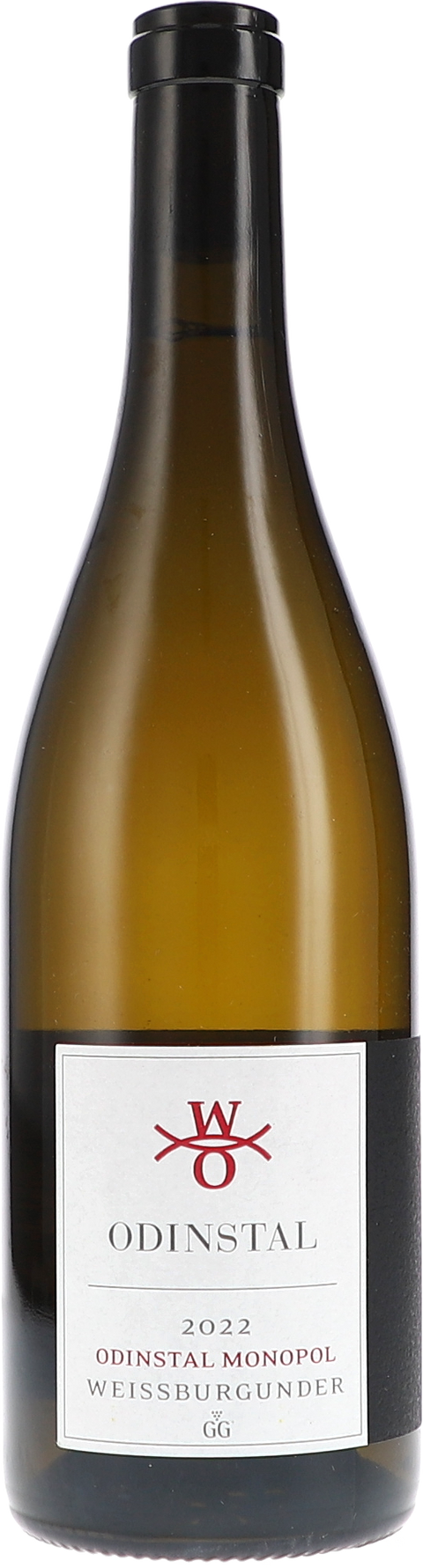 Weinflasche Odinstal Weissburgunder GG, Monopol BIO, Weißwein aus der Pfalz