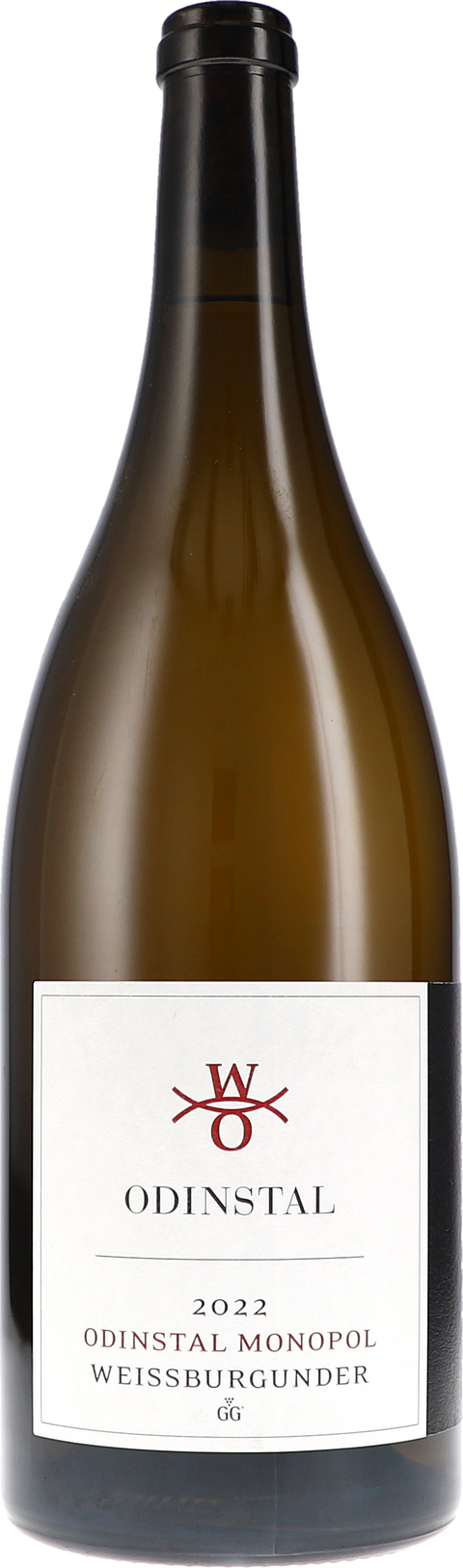 Weinflasche Odinstal Weissburgunder GG, Monopol BIO, Weißwein aus der Pfalz