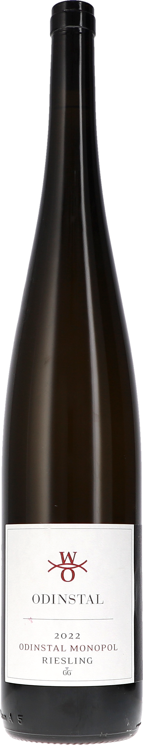 Weinflasche Odinstal Riesling GG, Monopol BIO, Weißwein aus der Pfalz