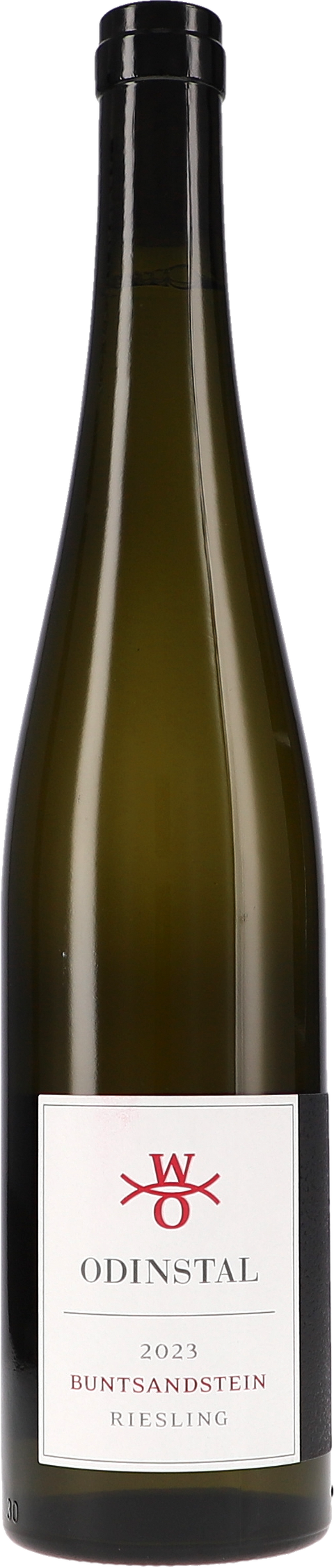 Weinflasche Odinstal Riesling Buntsandstein BIO, Weißwein aus der Pfalz