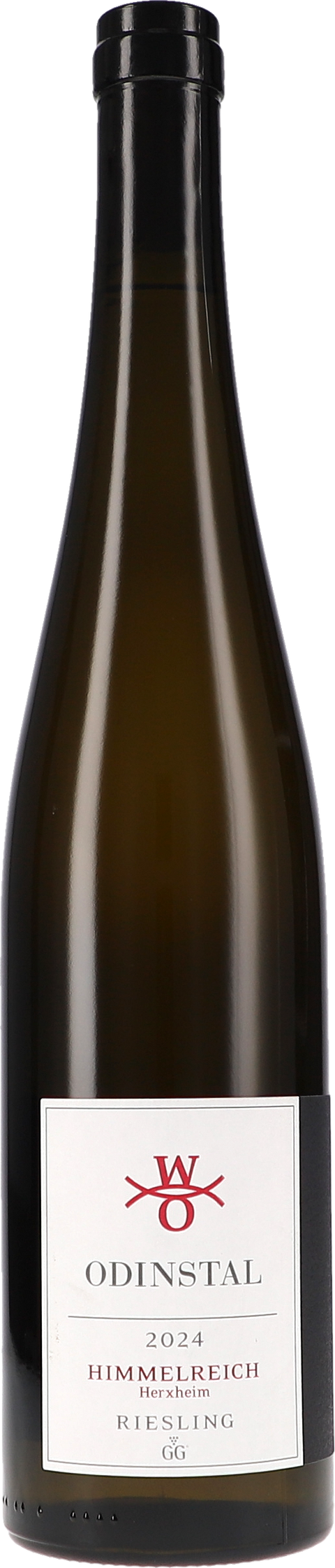 Weinflasche Odinstal Riesling GG Himmelreich Herxheim BIO, Weißwein aus der Pfalz