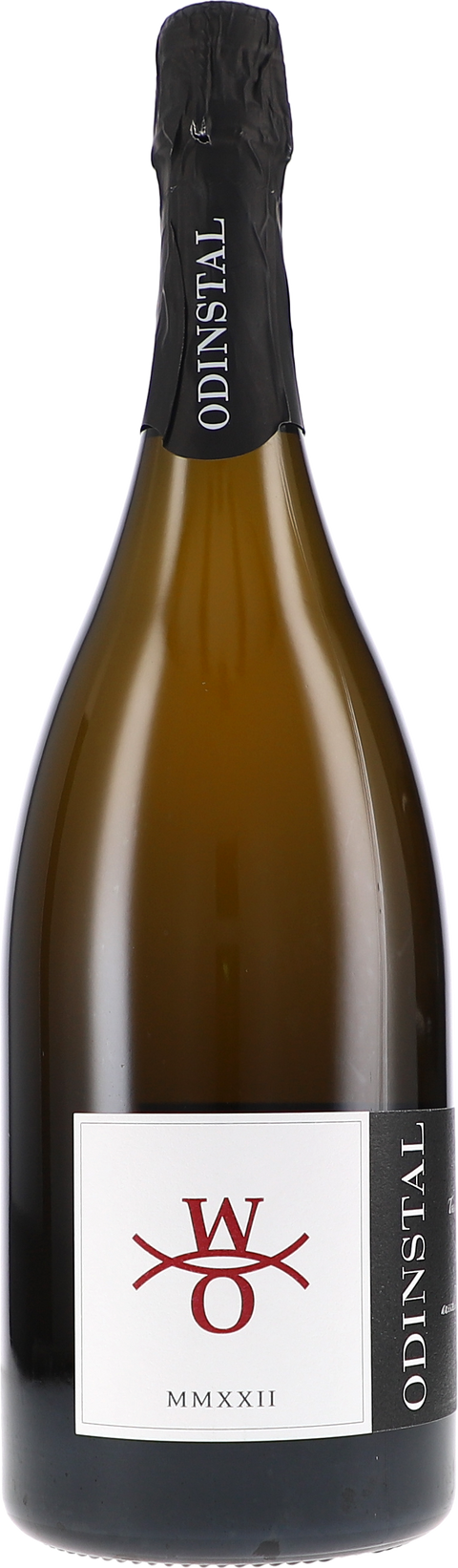 Weinflasche Odinstal Riesling Sekt Brut MMXXII BIO, Schaumwein aus der Pfalz