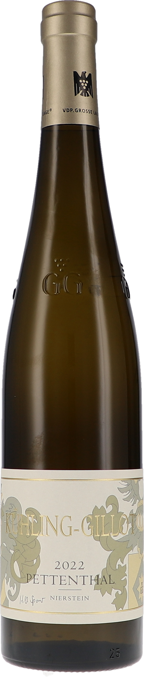 Weinflasche Kühling-Gillot Riesling Pettenthal GG BIO, Weißwein aus Rheinhessen