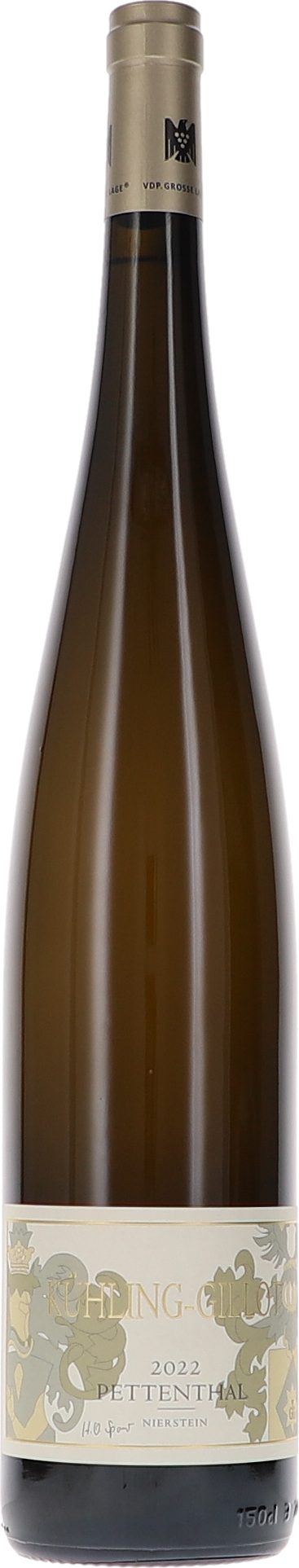 Weinflasche Kühling-Gillot Riesling Pettenthal GG BIO, Weißwein aus Rheinhessen