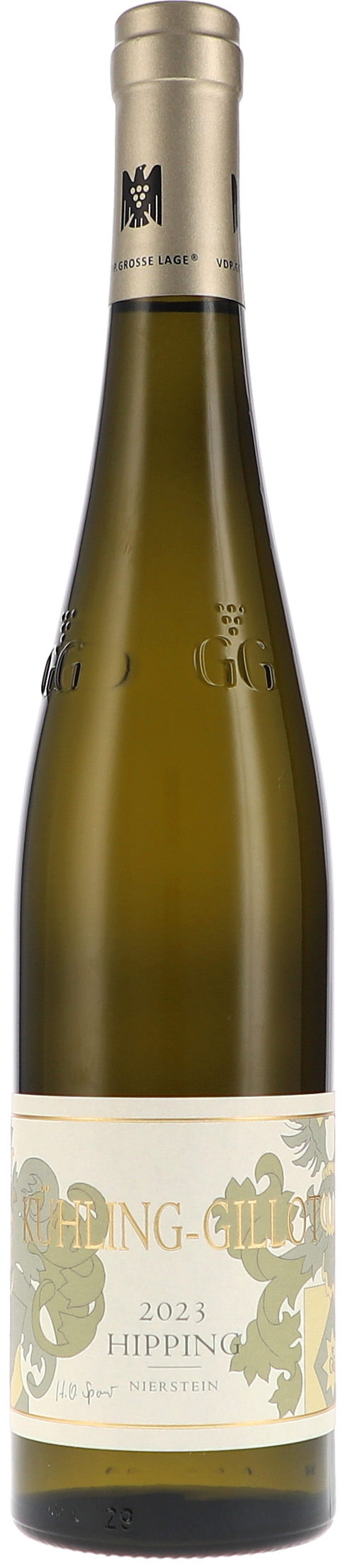 Weinflasche Kühling-Gillot Riesling Hipping GG BIO, Weißwein aus Rheinhessen