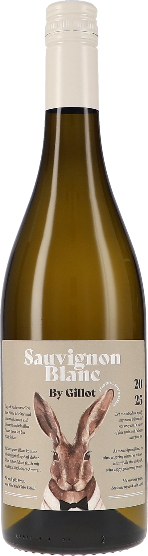 Weinflasche Kühling-Gillot „Hase“ Sauvignon Blanc by Gillot trocken BIO, Weißwein aus Rheinhessen