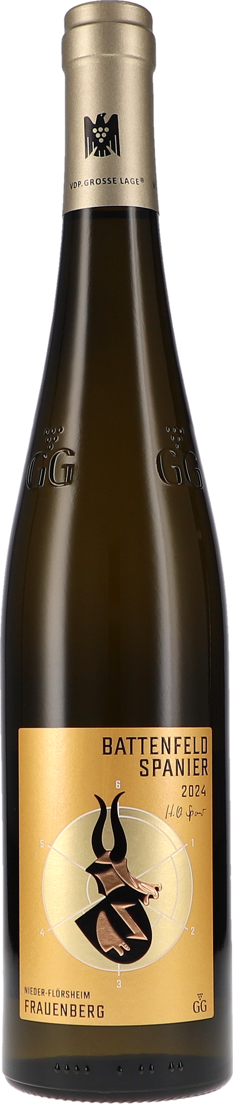 Weinflasche Battenfeld-Spanier Riesling Frauenberg GG BIO, Weißwein aus Rheinhessen