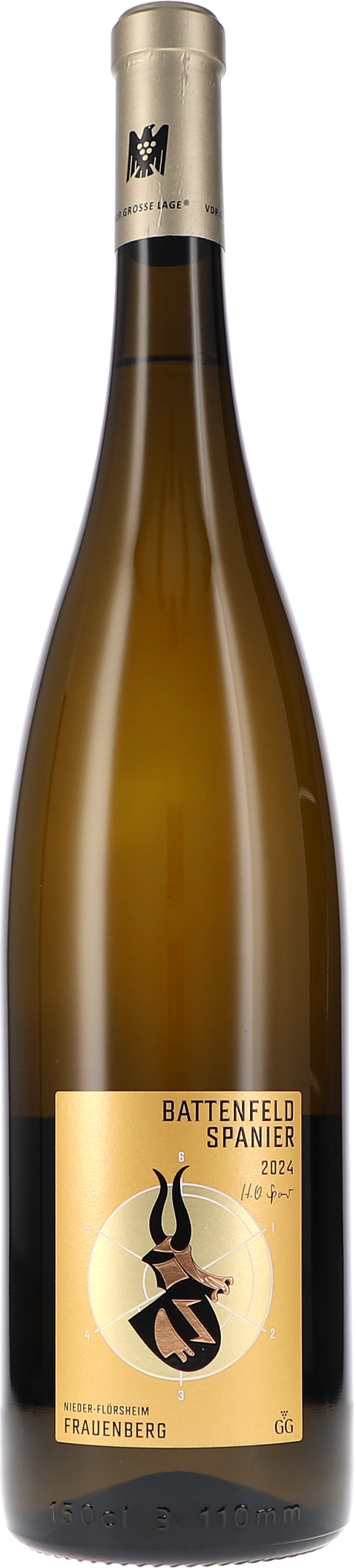 Weinflasche Battenfeld-Spanier Riesling Frauenberg GG BIO, Weißwein aus Rheinhessen